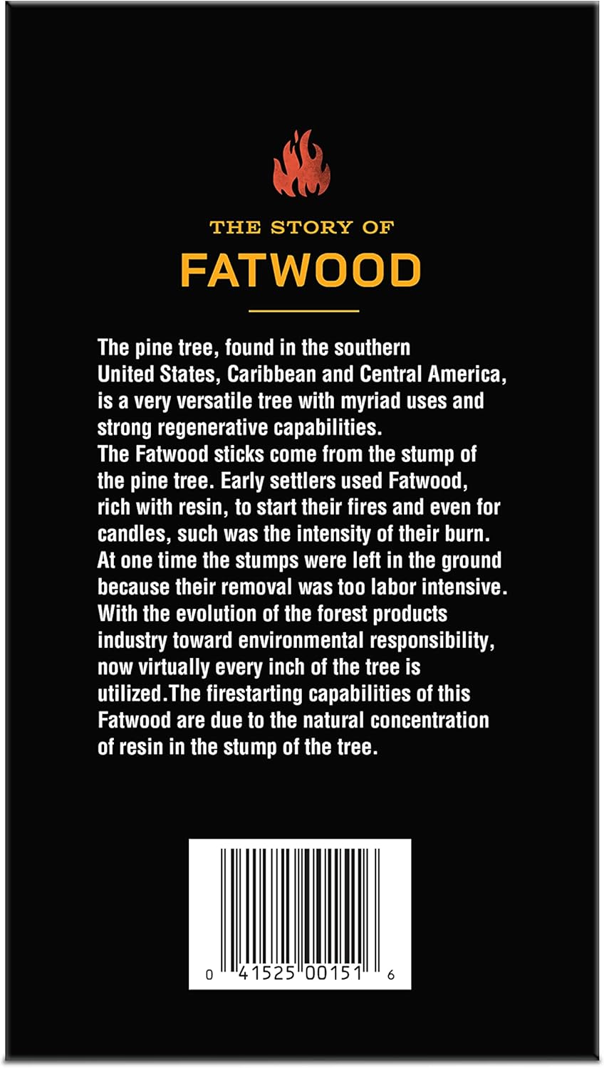 Pine Mountain StarterStikk 100% Natural Fatwood Firestarting Sticks, 5 Pound Natural Firestarting Wood Sticks for Campfire, Fireplace, Wood Stove, Fire Pit, Indoor and Outdoor Use