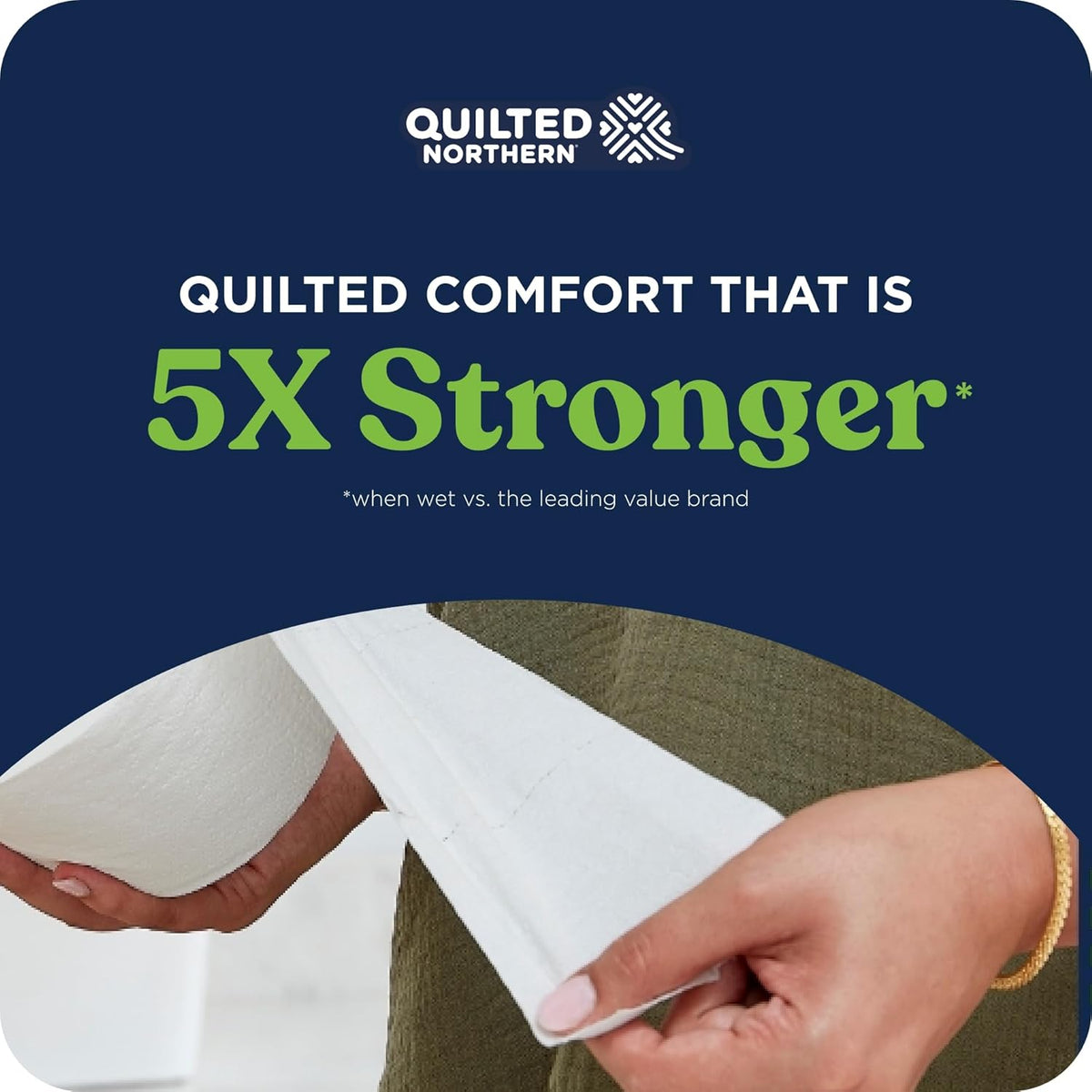 Quilted Northern Ultra Soft & Strong Toilet Paper, 18 Mega Rolls = 72 Regular Rolls, 5X Stronger, Premium Soft Toilet Tissue with Recyclable Paper Packaging
