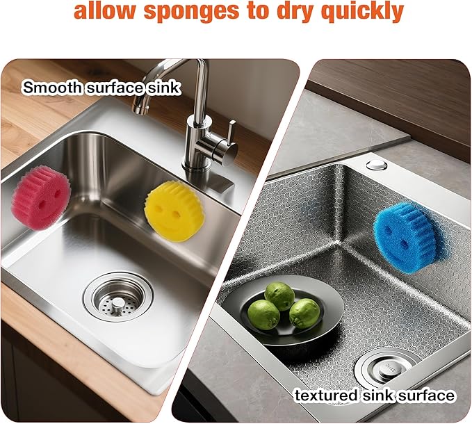 smiley face sponge holder (BLAKC)