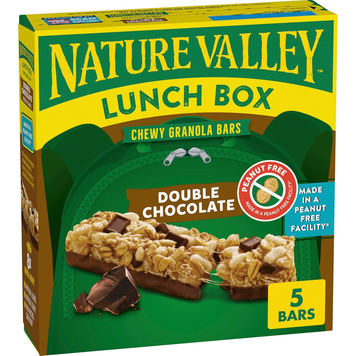 Nature Valley Peanut-Free Chewy Granola Bars, S'mores, Made in a Peanut Free Facility, 5 Bars, 4.6 oz