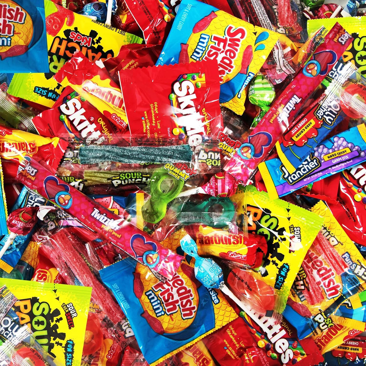 Bulk Candy Mix Variety Pack - 5lb Pack of Individually Wrapped Assorted Sweets for Party Favors, Candy Buffets, Goodie Bags, Gifting, and Office Treats