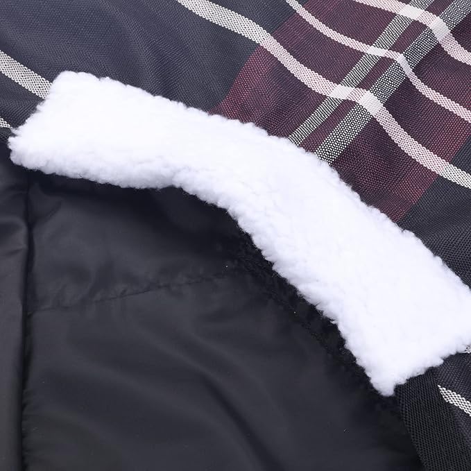 600 Denier Ripstop Mini Horse Blanket - 0g Fill Lightweight, Waterproof Breathable Miniature Pony/Donkey Turnout Rain Sheet Redplaid 51