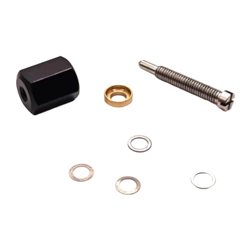 Wire Removal Tool with 4 Metal Gaskets for Fishing Reels, Replace Inner Beas, Stainless Steel Washers 0.1mm & 0.5mm