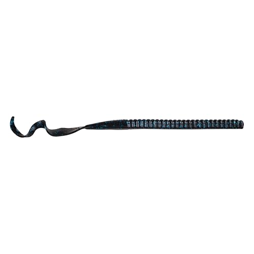 Berkley PowerBait Power Worms Fishing Soft Bait - color: Black Blue Fleck, size: 12" (5 Count)