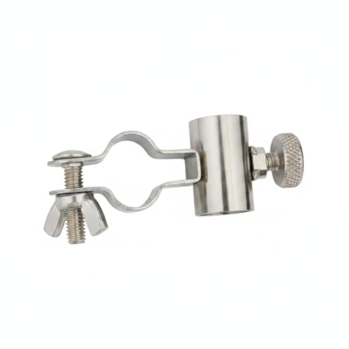Silver Stainless Steel Ground Spike Fishing Rod Holder for Bank and Shore Angling