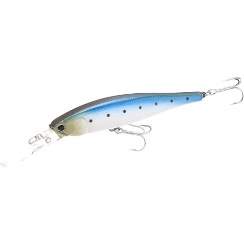 LUCKY CRAFT Pointer 100DD-S, Saltwater Surf Fishing Lures, Jerkbait, Halibut, Surf Perch, Calico Bass, White Seabass, Striped Bass, Sinking, Fishing Gear - color: 748 Super Glow Cherry Dine