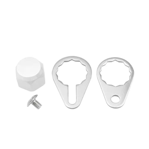 Baitcasting Fishing Reel Screw Nut Locking Cap Crank Handle Compatible with Abu Daiwa Okuma - color: Silver, style: Left