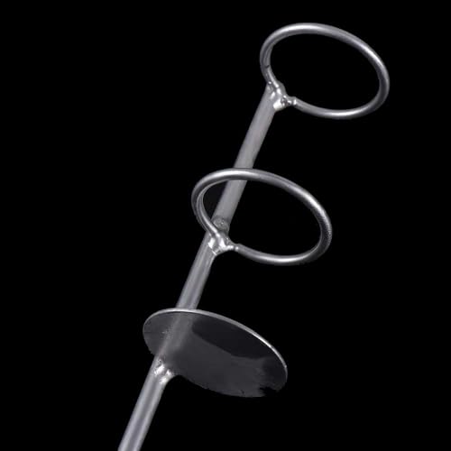 30/40/50cm Portable Stainless Steel Fishing Rod Holder Stand with Ground Spike, Heavy Duty Beach Fishing Pole Support for Sand & Surf, Adjustable Rod Rest for Bank Fishing