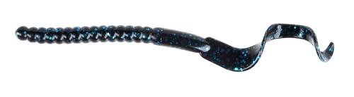 Berkley PowerBait Power Worms Fishing Soft Bait - color: Black Blue Fleck, size: 7" (13 Count)