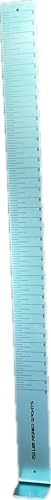 Fish Measuring Board Ruler, 1/8" Thick x 3.5" Wide x 48" Long Anodized Aluminum Finish, Aqua Blue. Must Have one to Avoid Citation. Wide and Durable.