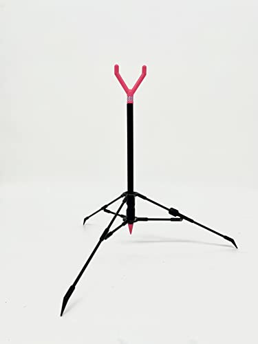 FISHIN' STIX All Terrain Combo - Includes 30" Rod Holder and All Terrain Stand Tripod - style: Pink