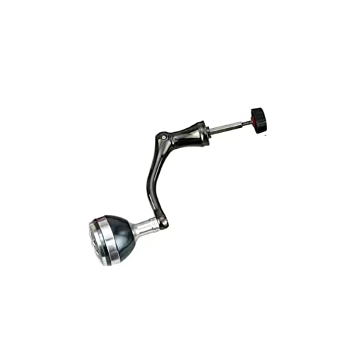 TEQIN Fishing Spinning Reel Handle, Lightweight Metal Single Rocker Arm, DIY Spinning Reel Grip Modification Silver Medium - color: Silver Medium