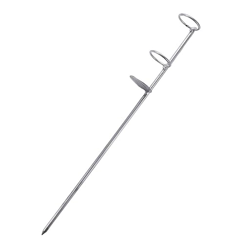 30/40/50cm Portable Fishing Rod Holder Support Stainless Steel Stand Fishing Pole Holders Ground Spike Rod Rest Stand for Ground, Beach(50cm)