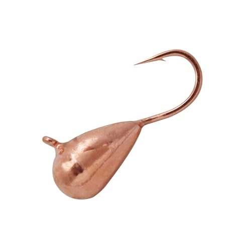 10 Pieces 3.0-6.0mm Teardrop Tungsten Ice Jig - color: MT03 Copper, size: TIJ02 3MM 10PCS