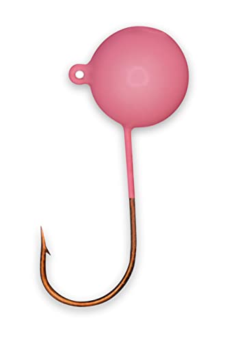 Big Nasty Tackle™ Super Glow Pout Pounder Jigs (1 oz.) (1 Pack) - color: Pink
