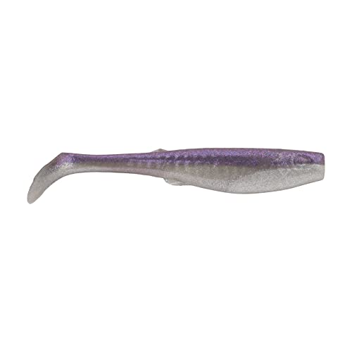 Berkley Gulp! Saltwater Paddleshad Fishing Soft Bait - color: Purple Chrome, size: 4"