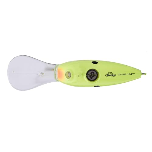 Berkley Dime Fishing Hard Bait - color: Blue Chartreuse, size: 2 3/4in - 3/4 oz