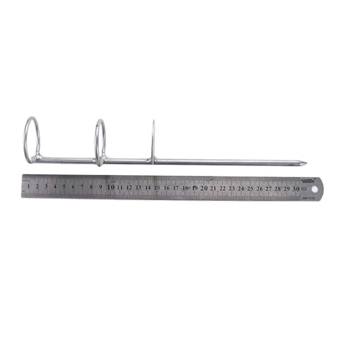 30/40/50cm Portable Fishing Rod Holder Support Stainless Steel Stand Fishing Pole Holders Ground Spike Rod Rest Stand for Ground, Beach(50cm)