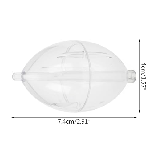 5Pcs FishingsCastings Bobbers Float Fishing Clear Float Plastics Oval Strikes Indicator Easy to Use