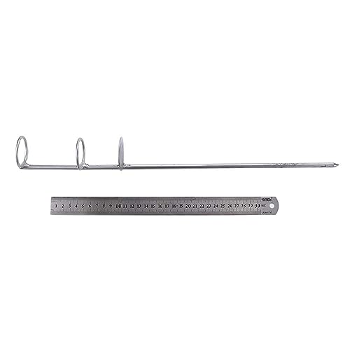 30/40/50cm Portable Fishing Rod Holder Support Stainless Steel Stand Fishing Pole Holders Ground Spike Rod Rest Stand for Ground, Beach(50cm)