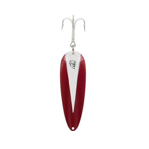 Dardevle Dardevlet Copper Back 3/4 oz Fishing Spoons - color: 15-Red White Chunk