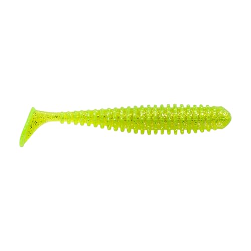 Berkley Berkley PowerBait Saltwater Power Swimmer - color: Chartreuse Silver Flash, size: 3 1/3"