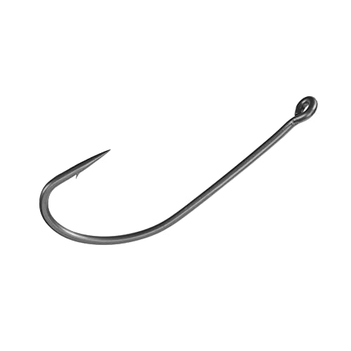 Reaction Tackle Neko Hooks - Weedless Finesse Fishing Hooks for Bass - High Carbon Steel Wacky and Neko Rig Hooks for Soft Plastic Worms (25-Pack) - size: #2 Standard