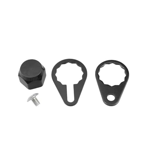Baitcasting Fishing Reel Screw Nut Locking Cap Crank Handle Compatible with Abu Daiwa Okuma - color: Black, style: Left