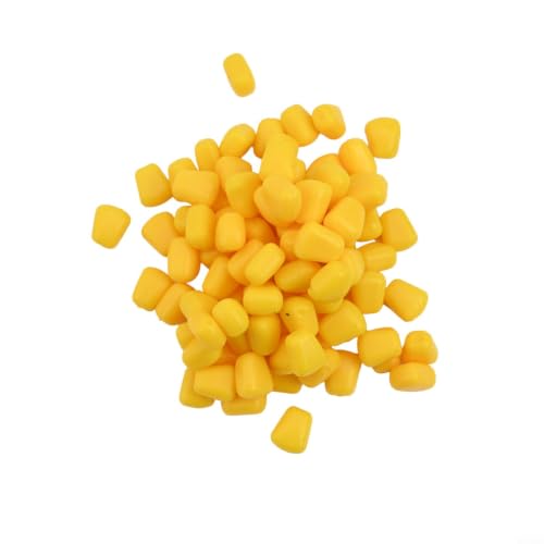 100Pcs Soft Silicone Fake Corn Fishing Lures, Artificial Floating Maize Bait With Strong Attracting Scent For Freshwater, Sea And Taiwan Fishing