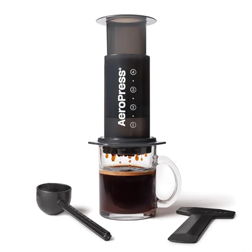 AeroPress Original Coffee Press - All-in-One French Press, Pour-Over & Espresso Style Manual Brewer, 2 Min Brew for Less Bitterness, More Flavor, Small Portable Coffee Maker, Travel & Camping