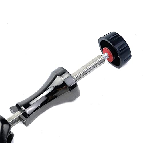 TEQIN Fishing Spinning Reel Handle, Lightweight Metal Single Rocker Arm, DIY Spinning Reel Grip Modification Silver Medium - color: Silver Medium