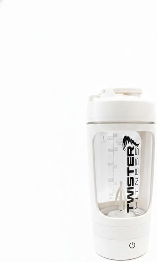 PULSE Electric Shaker Bottle for Protein Shakes – USB Rechargeable Mixer Cup, BPA-Free Tritan, for Meal Replacements & Fitness Drinks (White, 21 OZ)