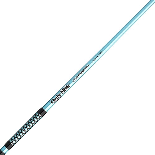 Ugly Stik Carbon Inshore Spinning Rod, Durable and Balanced Fishing Rod, 24-Ton Graphite Blank, Solid Graphite Tip for Increased Sensitivity - size: 7'6" - Medium Light - 1pc - 8-15lb