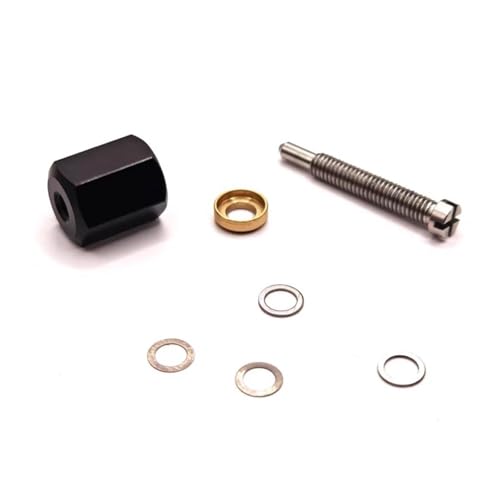 Wire Removal Tool with 4 Metal Gaskets for Fishing Reels, Replace Inner Beas, Stainless Steel Washers 0.1mm & 0.5mm