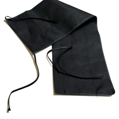 KALAVARMA Fly Rod Bag 100% Cotton Bag for fly 4 section rod Black color cloth 2pcs (6ft) - size: 6ft