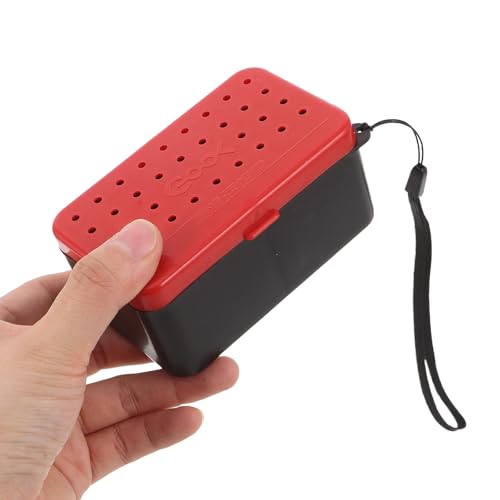 2pcs Live Bait Storage Box Double-Layer Breathable Plastic Worm Bait Holder Portable Fishing Accessories Suitable for Outdoor Anglers