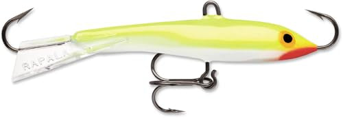 Rapala Rapala Jigging Rap - color: Silver Fluorescent Chartreuse, size: Body Length: 3-1/2"