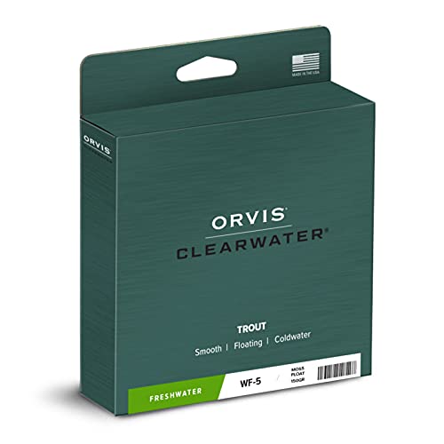 Orvis Clearwater Fly Line for Beginner & All-Around Fly Fishing | Smooth, Durable 3-9 Wt Fly Line, Front Welded Loop, 90' Weight-Forward Taper, Cool to Moderate Water - size: WF 7