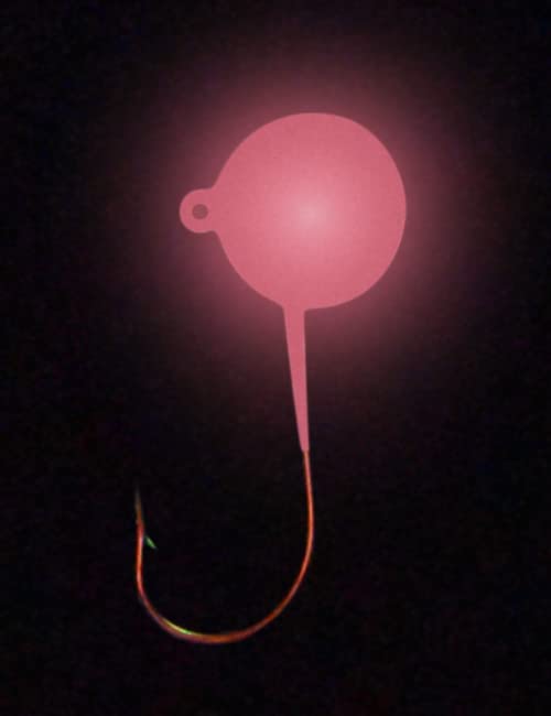 Big Nasty Tackle™ Super Glow Pout Pounder Jigs (1 oz.) (1 Pack) - color: Pink