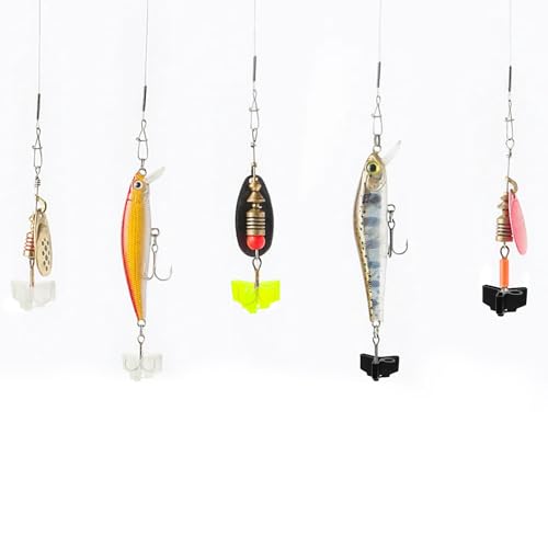 ZENFUN 300 Pcs Treble Hook Covers, Fishing Hooks Protector Assorted Sizes, Bulk Treble Hooks Bonnets, Fish Hook Guard Safety Cap Protector, 5 Sizes