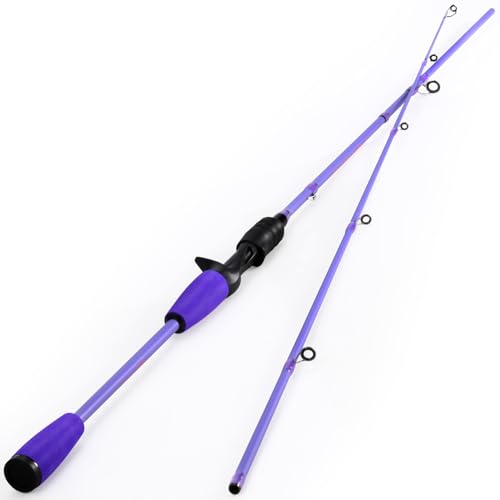 Sougayilang VoidFlare Performance Spinning & Casting Fishing Rod, Lightweight IM6 Graphite with Hook Keeper, EVA Grip - size: Cast-6'0''-Medium