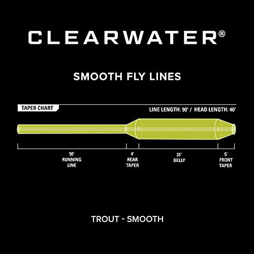 Orvis Clearwater Fly Line for Beginner & All-Around Fly Fishing | Smooth, Durable 3-9 Wt Fly Line, Front Welded Loop, 90' Weight-Forward Taper, Cool to Moderate Water - size: WF 5