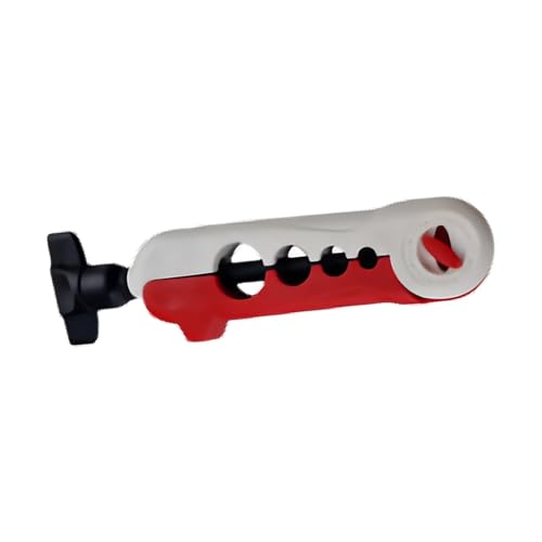 Light Weight Fishing Reel Winders Portable Reel Line Spoolers Machine Baitcasting Rotating Reel Spoolers - color: Red and white