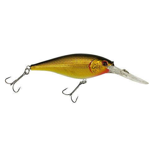 FFSH5M-BG FLCKR SHAD MED 5CM BLACK GOLD, 2in - 3/16 oz - color: Black Gold, size: 2in - 3/16 oz