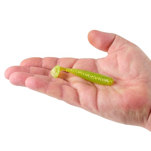 Berkley Berkley PowerBait Saltwater Power Swimmer - color: Chartreuse Silver Flash, size: 3 1/3"
