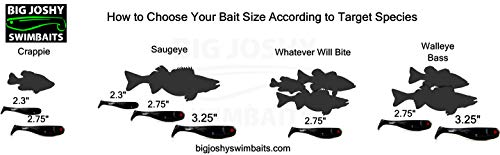 BIG JOSHY SWIMBAITS Minnow (2.75" 7 Pack, 3.25" 5 Pack) - color: Ultimate Chartreuse