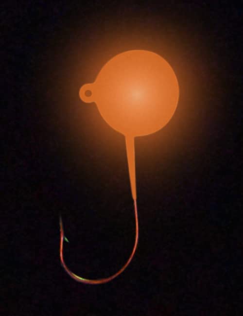 Big Nasty Tackle™ Super Glow Pout Pounder Jigs (1 oz.) (1 Pack) - color: Orange