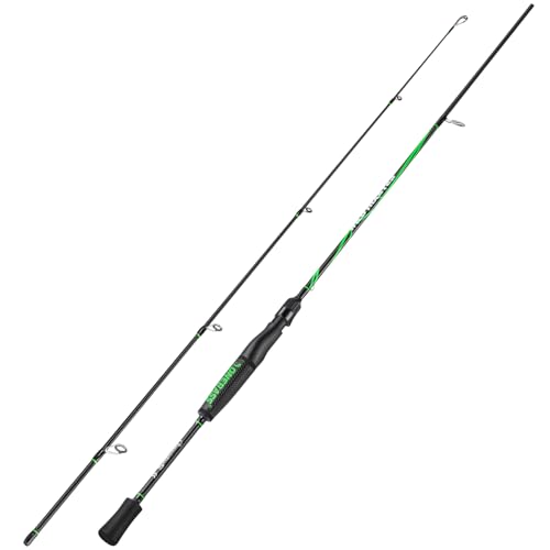 One Bass Fishing Rod, Lightweight Graphite Spinning & Casting Rod with Super Polymer Handle - color: Spinning Rod, size: 6'0"