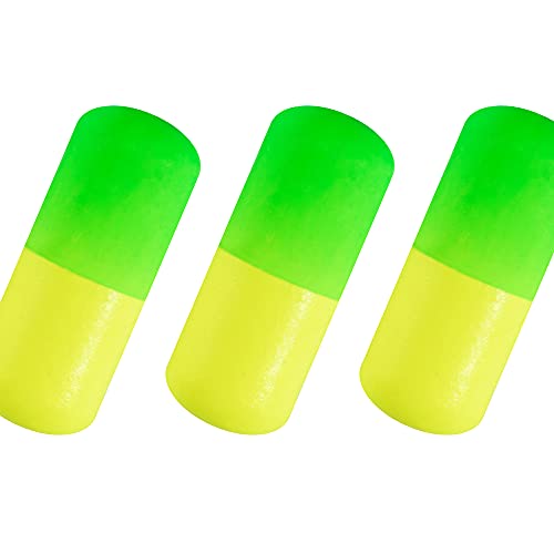 Dr.Fish 30 Pack Fishing Rig Floats Pompano Floats Walleye Rig Lure Making Accessories Surf Fishing Foam Snell Bobbers - color: Green+Chartreuse, size: Medium-2/3*1/4"