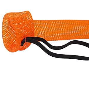 Fishing Rod Sock Mesh Sleeve Rod Cover Braided Mesh Rod Protector Pole Gloves Fishing Tools for Fly, Casting, Sea Fishing Rod - color: Black Color Set (10pc)